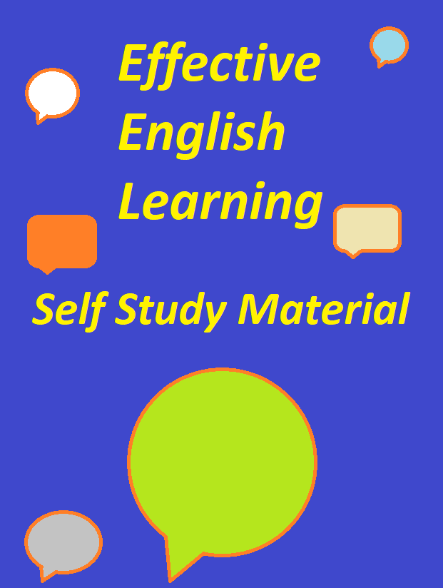 Cover of the Book "Effective English Learning - Self Study Material"