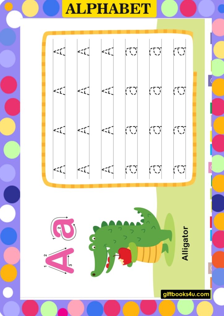 worksheet alphabet learning for kids,