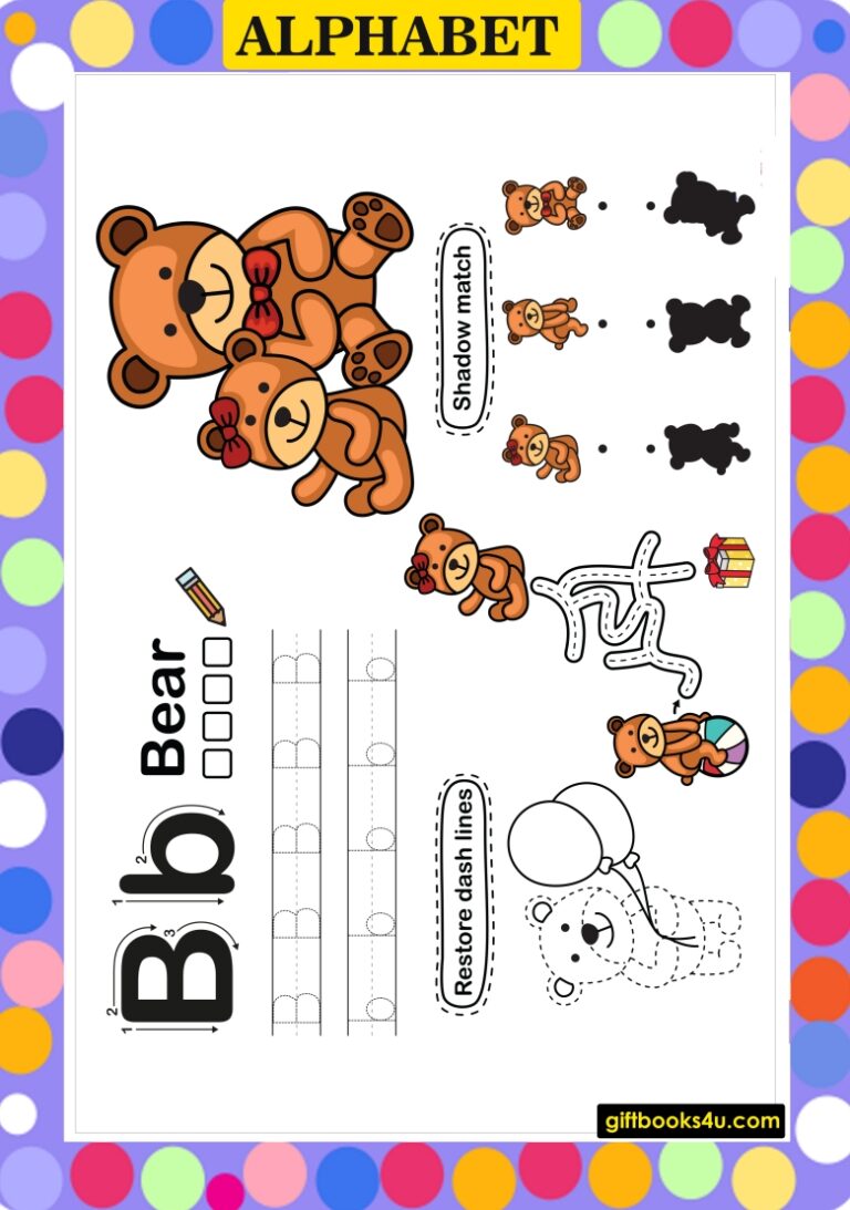 Alphabet Learning and Writing Worksheet B