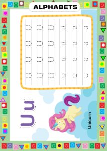 Alphabet Tracing Worksheet for Learning and Writing
